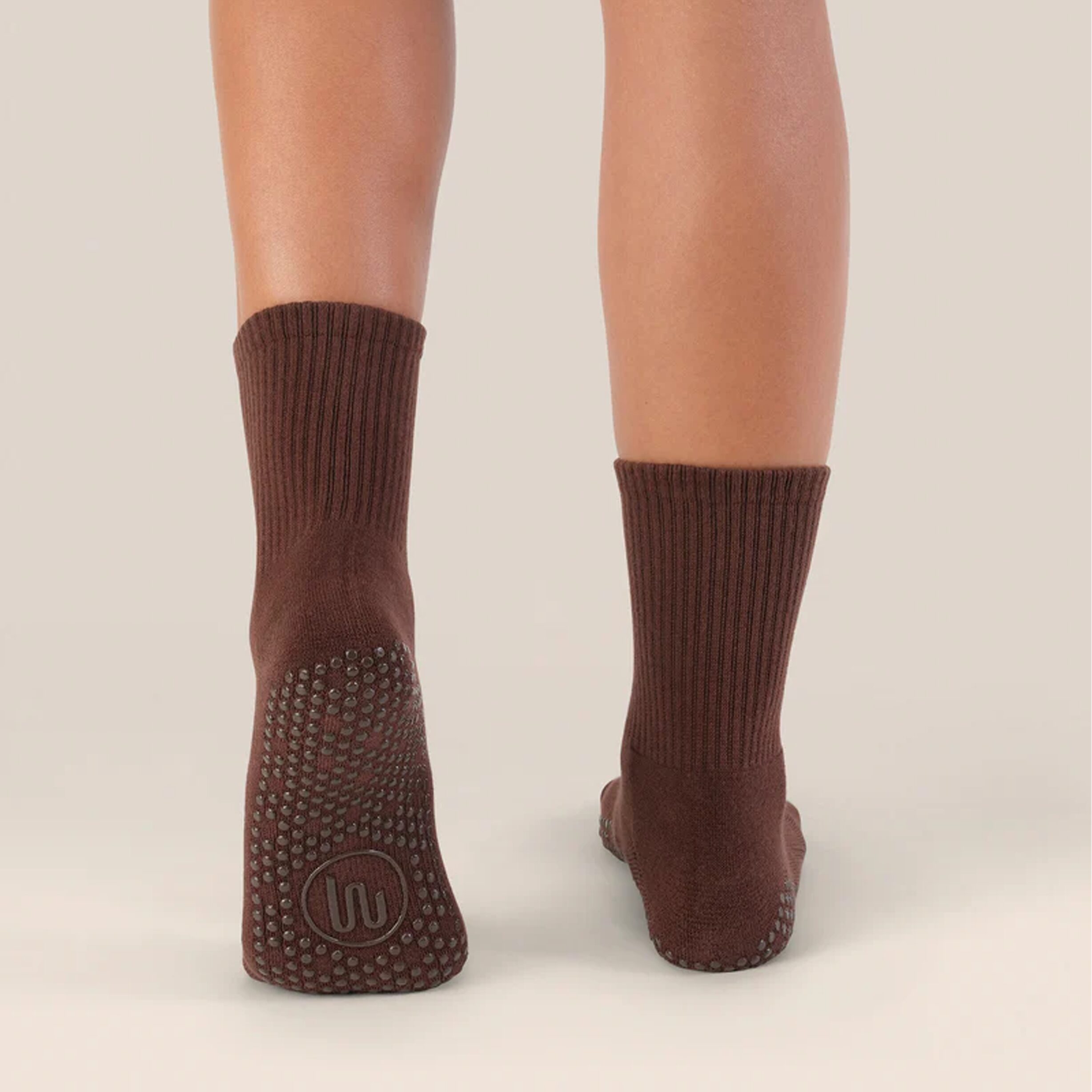 Antislip Sokken Crew Espresso van MoveActive Antislip Sokken Crew Espresso van MoveActive