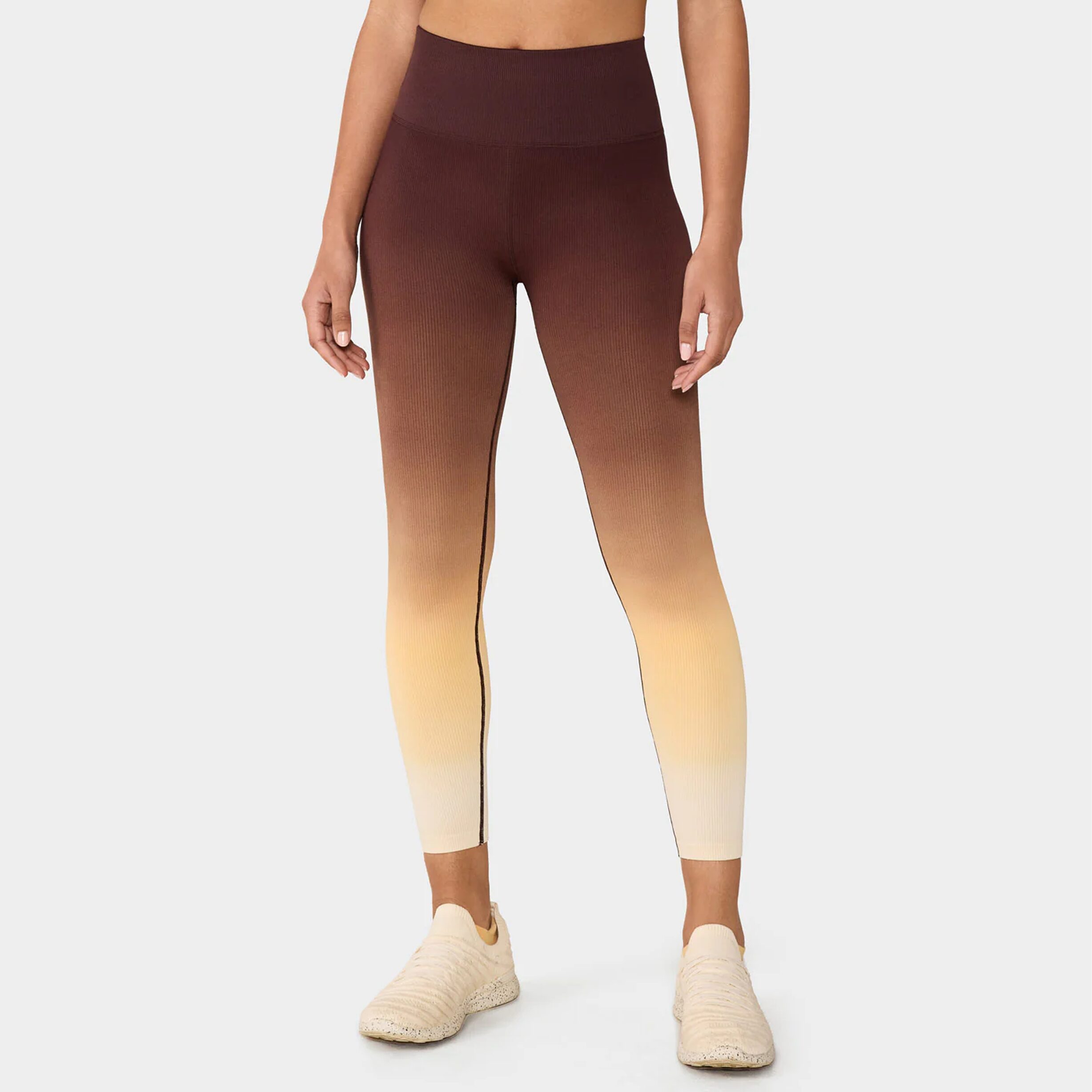 Sportlegging Rib Naadloos 7/8 Faded Ombre – Tavi