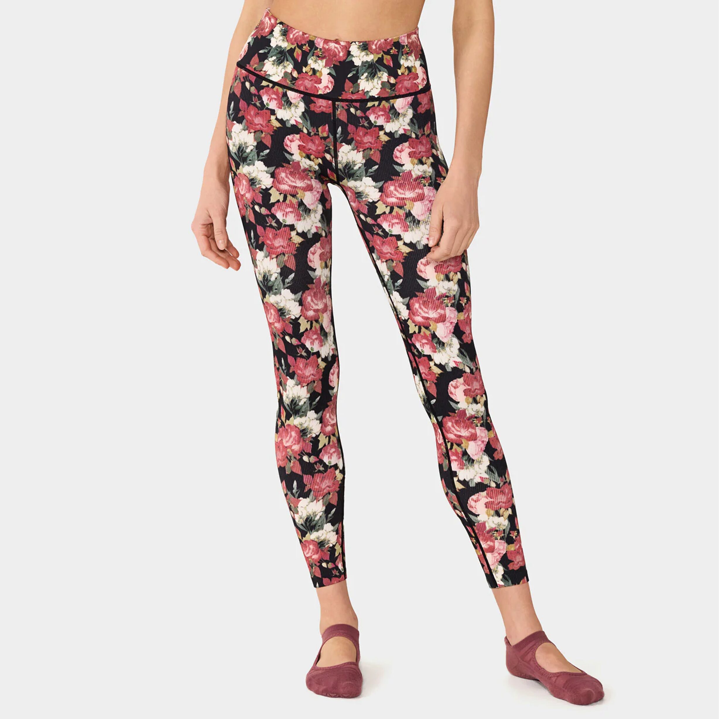 Sportlegging Rib Naadloos 7/8 Vintage Floral - Tavi