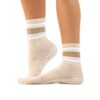 Antislip Sokken Crew - Nude Stripe MoveActive Antislip Sokken Crew Nude Stripe - MoveActive