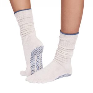 Anti-slip Socken mit Zehenkappen Slouch Ash - ToeSox