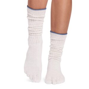 Anti-slip Socken mit Zehenkappen Slouch Ash - ToeSox