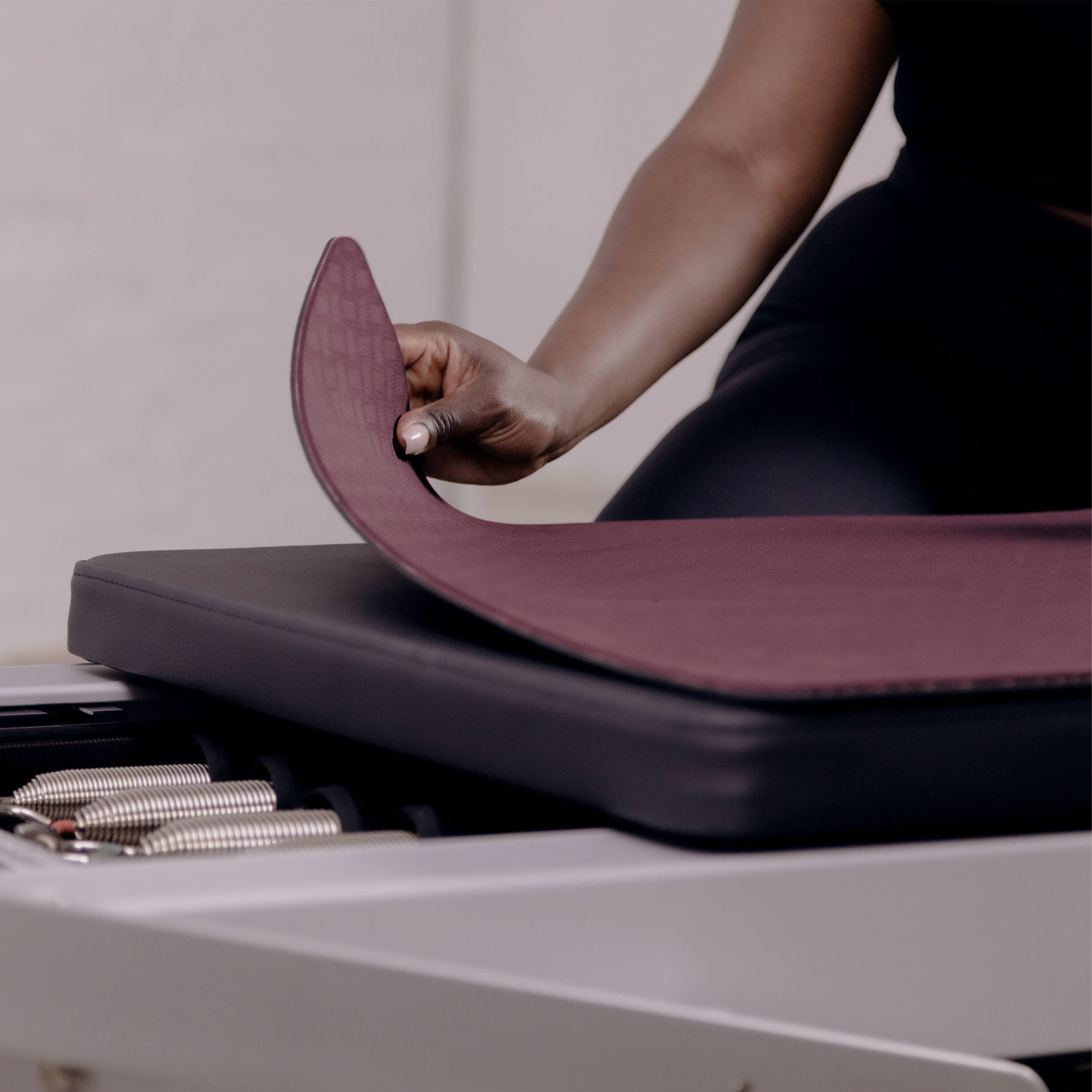 Carriage Topper voor Reformers uit de C-serie - Align-Pilates - Aubergine:Grijs