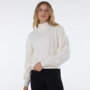 Hi Low Cable Knit Coconut - Tavi