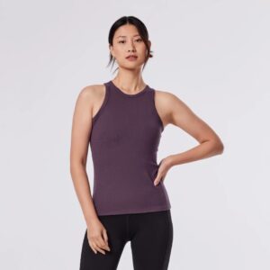 Perfect Rib Sporttop Fig - Tavi