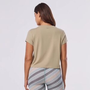 Alternative Ansicht des Relaxed Sportshirt Cap Sleeve Shitake – Tavi