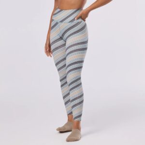 Nahtlose Mirage Stripe Sportleggings – Tavi