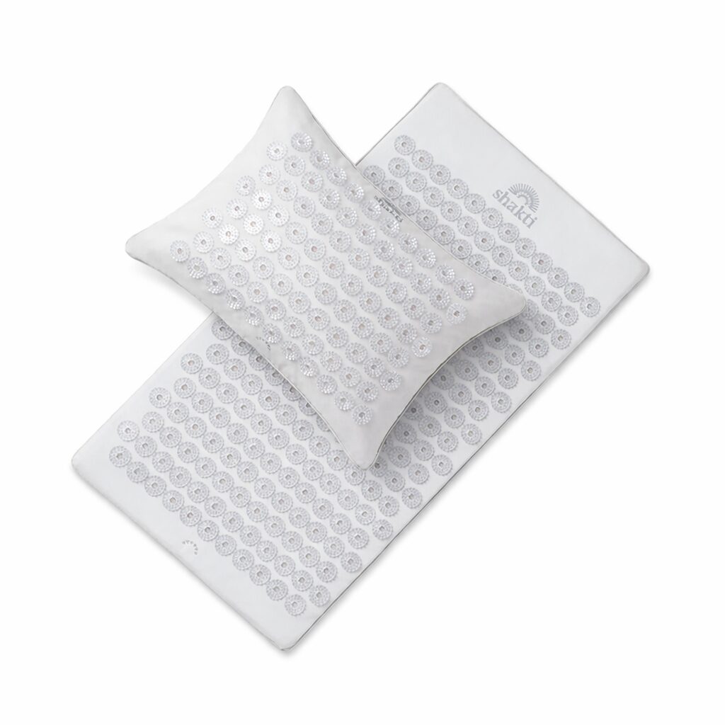 Spijkermat Kussen en Mat Shakti - Wit