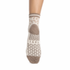 Antislip Sokken Aria Leopard Sand - Tavi