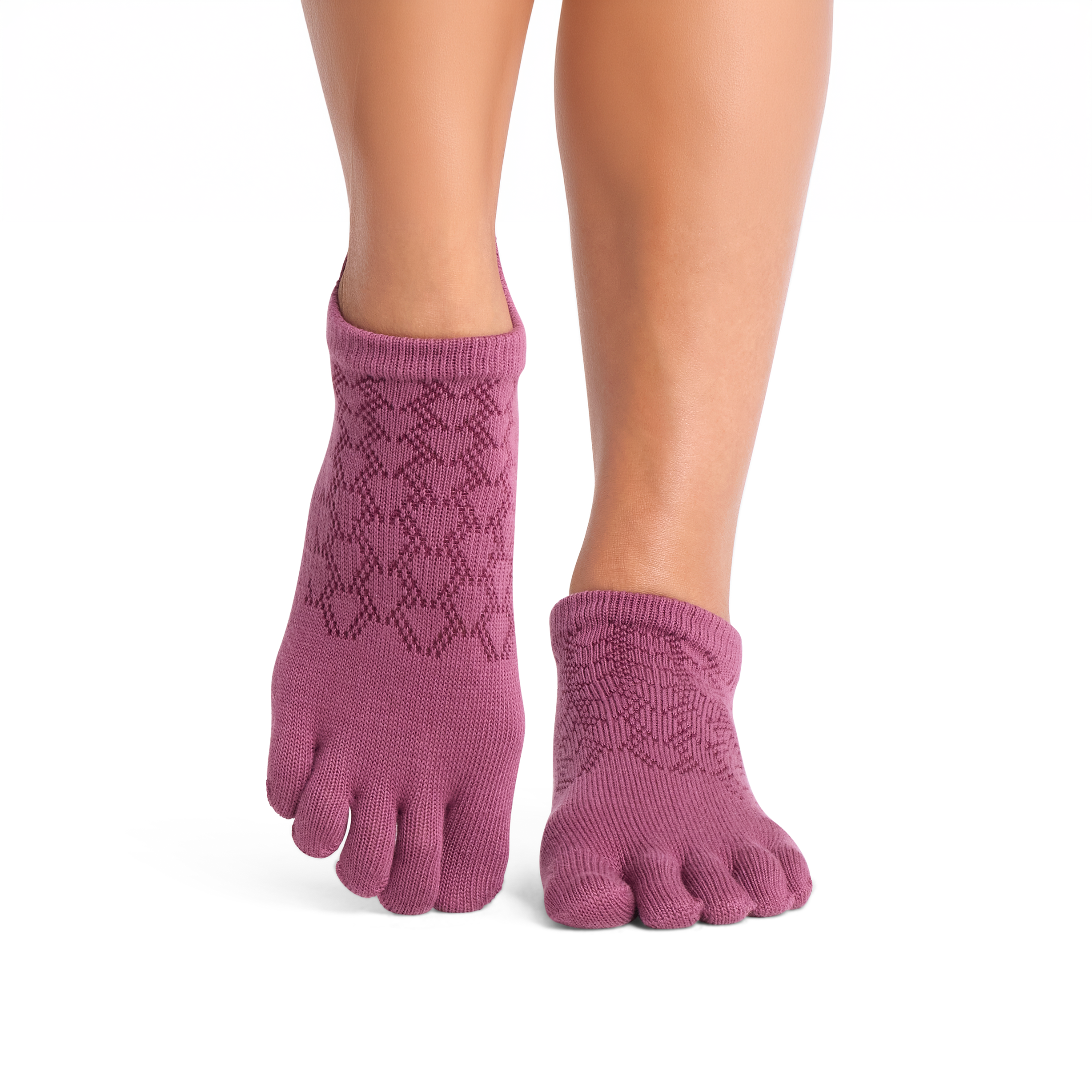 Anti-slip Toe Socks Low Rise Bordeaux - Toesox - Image 2