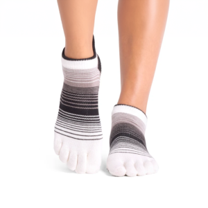 Alternative view of Antislip Sokken met Tenen Low Rise Coconut Stripe - Toesox