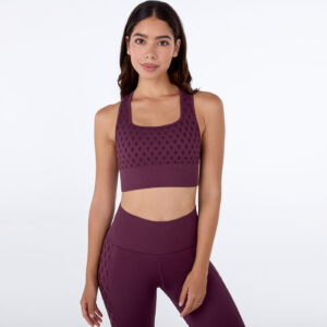 Nahtloser Diamond Sport-BH Bordeaux – Tavi