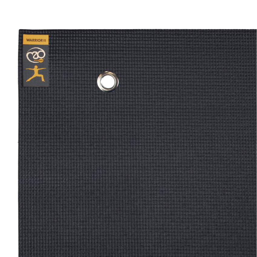 Warrior Yogamat II met Oogjes - 4 mm - Zwart