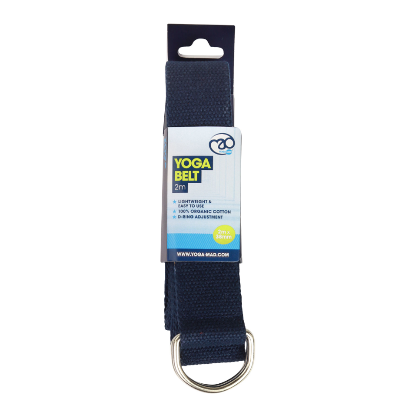 Biologische Katoenen Yoga Riem met D-ring - 2.0 m - Afbeelding 5