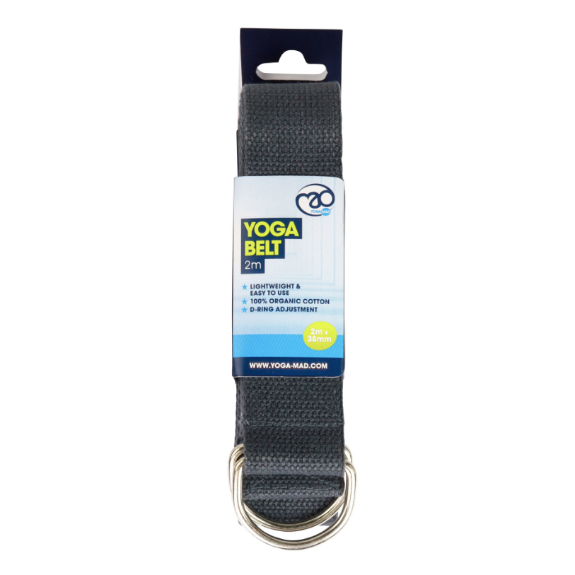 Biologische Katoenen Yoga Riem met D-ring - 2.0 m - Afbeelding 4