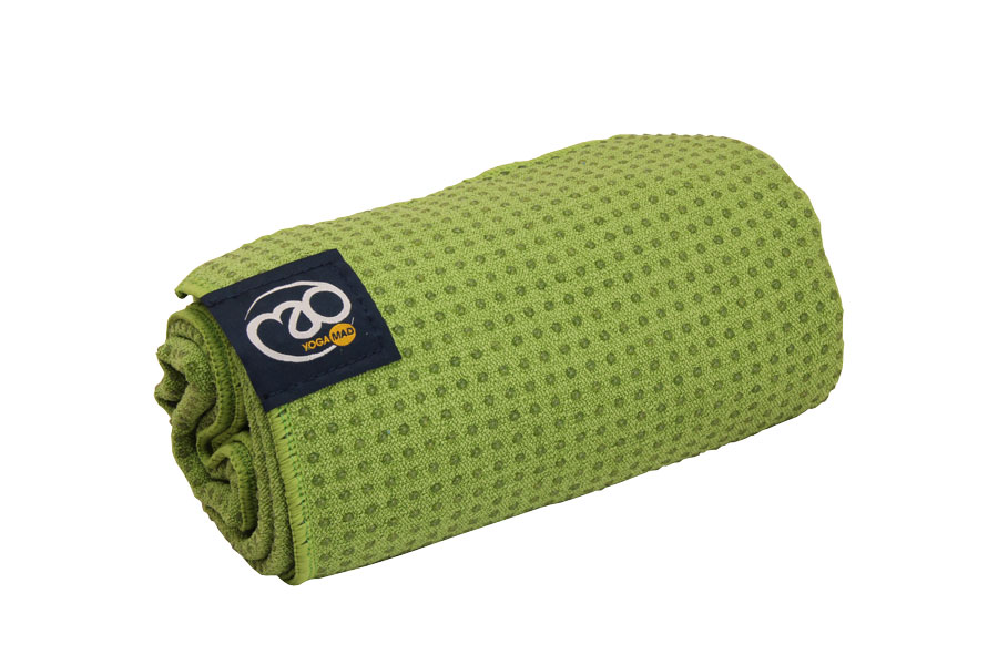 Yoga handdoek bikram groen bij Yoga-pilatesshop.nl