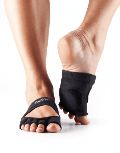 antislip sokken als halve sok zonder tenen waardoor je nog meer grip hebt bij het dansen