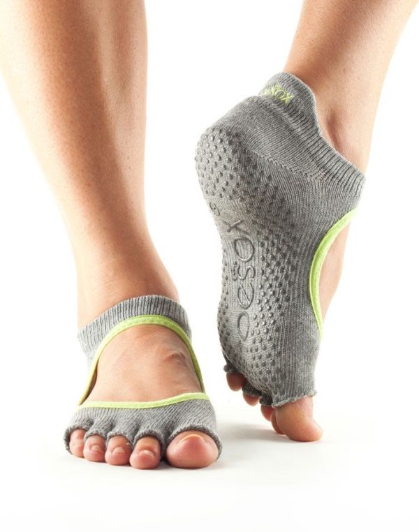 Toe socks antislip sokken in het model bellarina zonder tenen van toesox direct te bestellen bij yoga-pilatesshop.nl