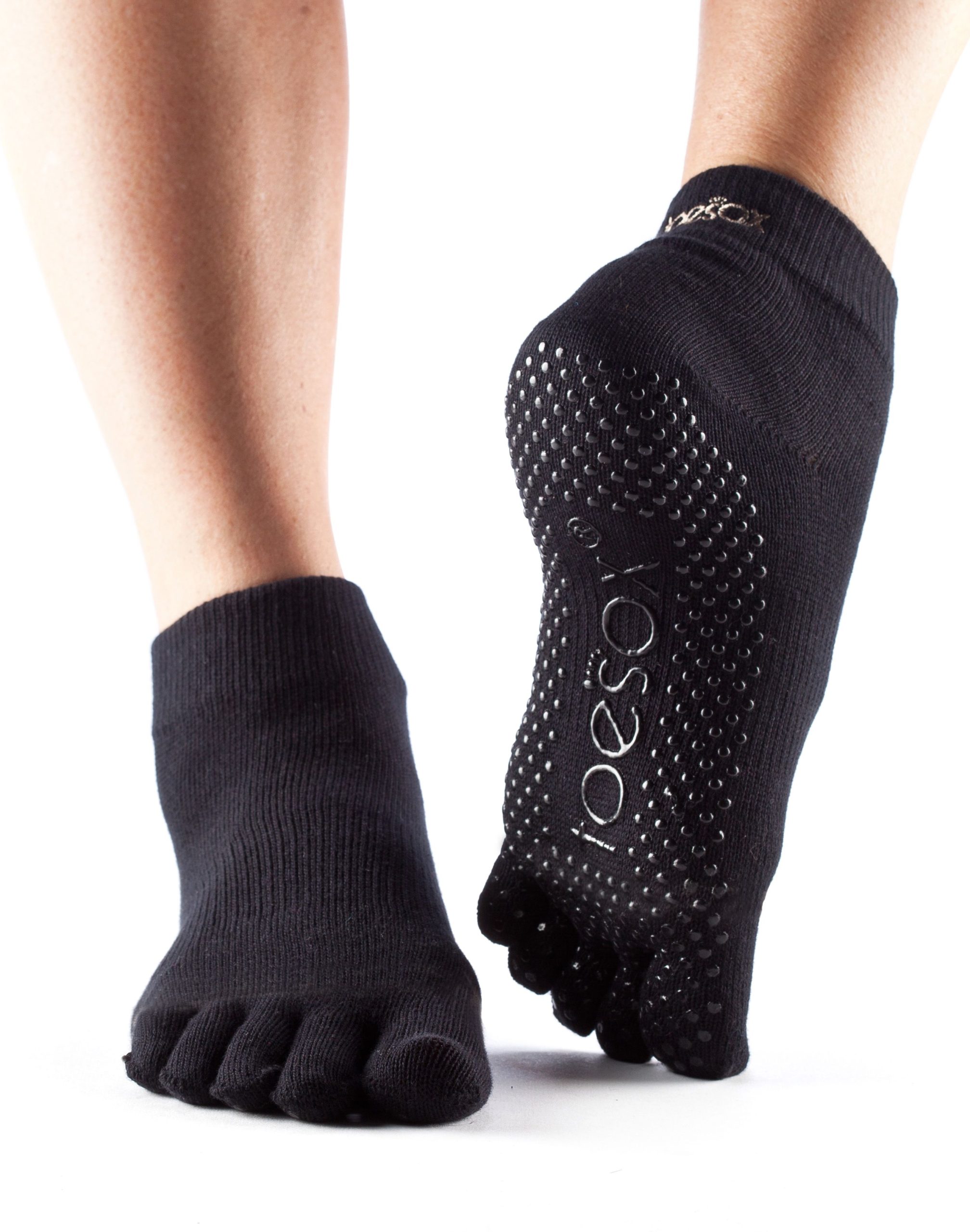 reservoir Snoep jongen Antislip sokken met tenen zwart van ToeSox direct bestellen