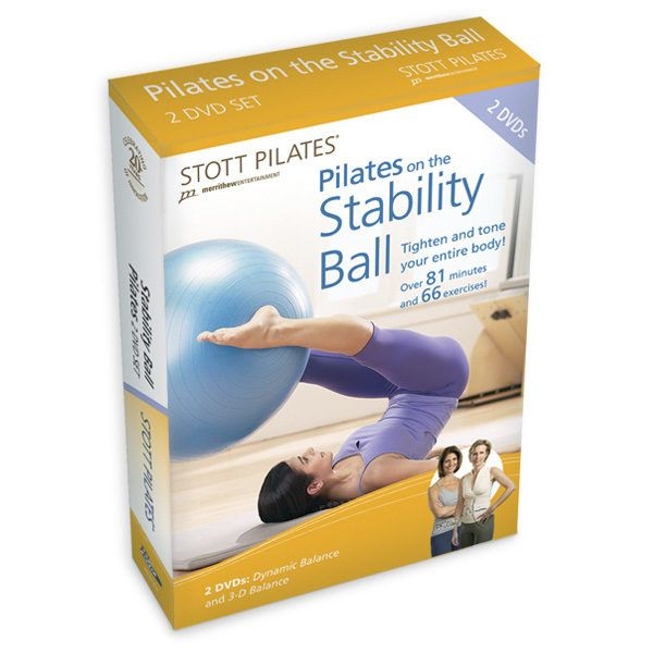 dvd pilates om pilates oefeningen thuis te oefenen met een swiss ball voor de juiste stabiliteit