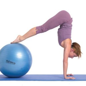 pilates oefeningen  met swiss ball